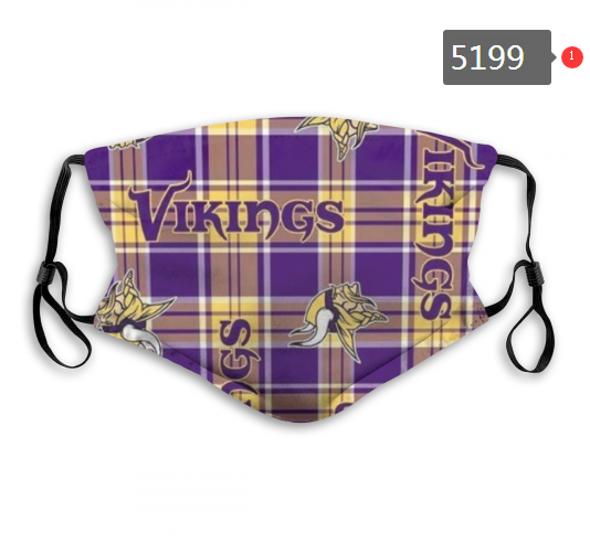 NFL Minnesota Vikings #2 Dust mask with filter->nfl dust mask->Sports Accessory
